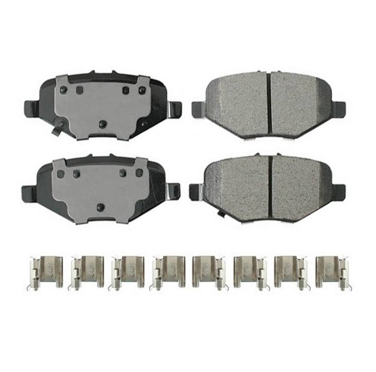 Volkswagen Disc Brake Pad and Rotor Kit – Rear (305mm) (Ceramic) – Akebono Performance 7B0615601B