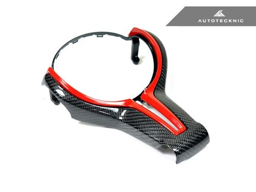 AutoTecknic F-Chassis M Vehicles - Carbon Fiber Outer Steering Wheel Trim