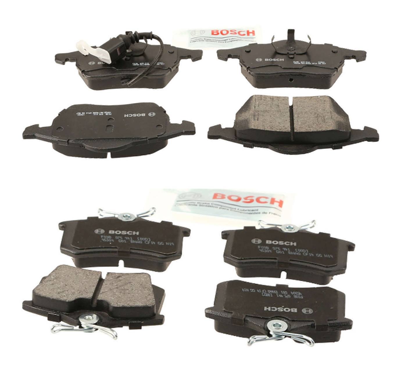 Audi Volkswagen Disc Brake Pad Set Kit – Front and Rear (Ceramic) 8N0698151A