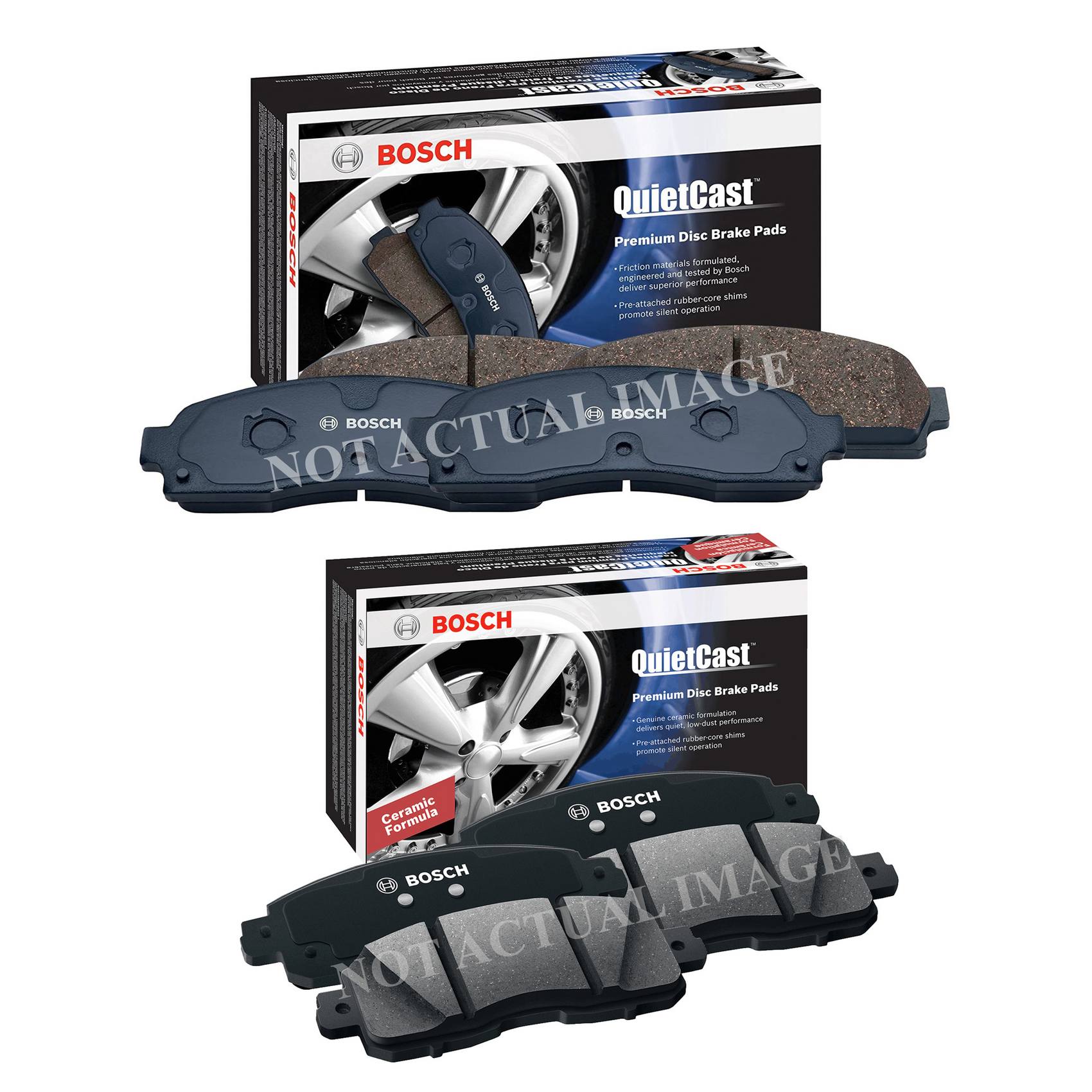 Mercedes-Benz Disc Brake Pad Set Kit – Front and Rear (Semi-Metallic) 410605DA0A