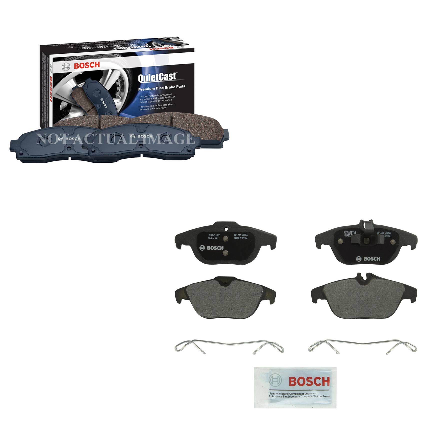 Mercedes-Benz Disc Brake Pad Set Kit – Front and Rear (Semi-Metallic) 0064206520