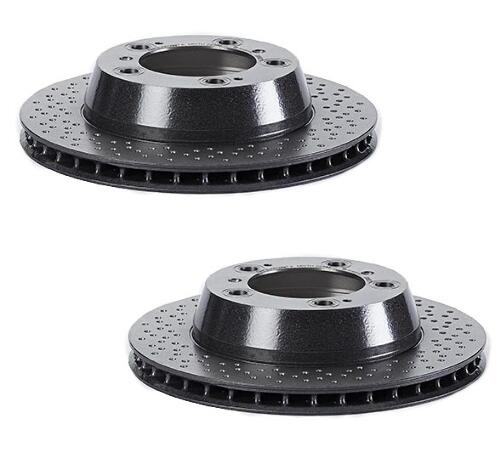 Brembo Brake Pads and Rotors Kit – Front and Rear (318mm/299mm) (Low-Met)