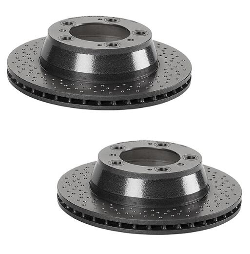 Porsche Brakes Kit – Pads & Rotors Front and Rear (318mm/299mm) (Low-Met) 99761275900 – Brembo 1590129KIT