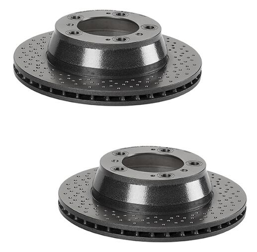 Brembo Brake Pads and Rotors Kit – Front and Rear (318mm/299mm) (Low-Met)