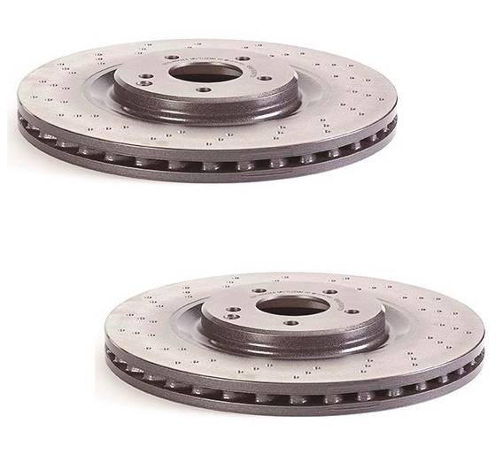 Mercedes Brakes Kit – Pads & Rotors Front and Rear (345mm/300mm) (Ceramic) 210423081264 – Brembo 1594125KIT