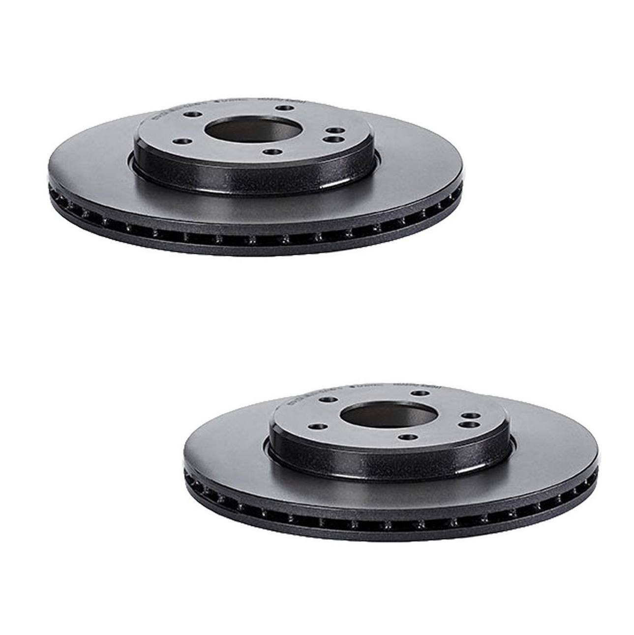 Mercedes Brakes Kit – Pads & Rotors Front and Rear (248mm/258mm) (Ceramic) 202423001264 – Brembo 1597998KIT