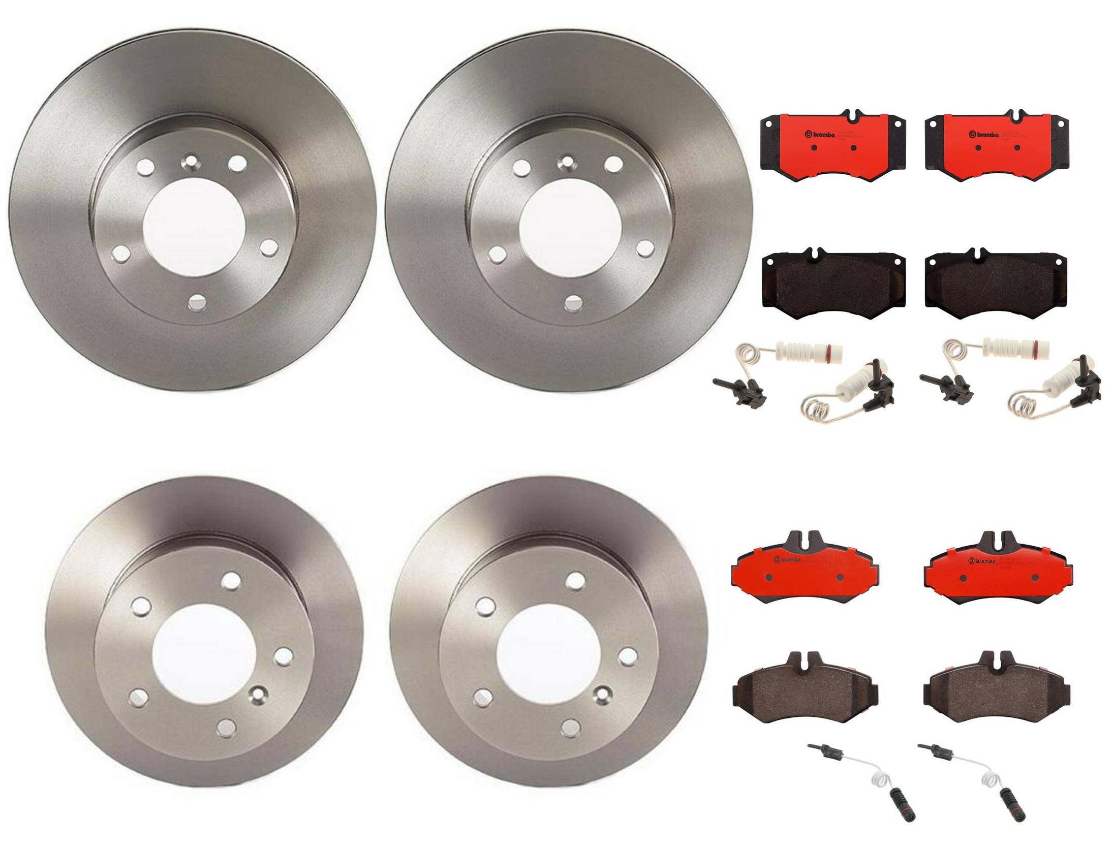 Mercedes-Benz Disc Brake Pad and Rotor Kit – Front and Rear (315mm/272mm) (Ceramic) 463 421 03 12