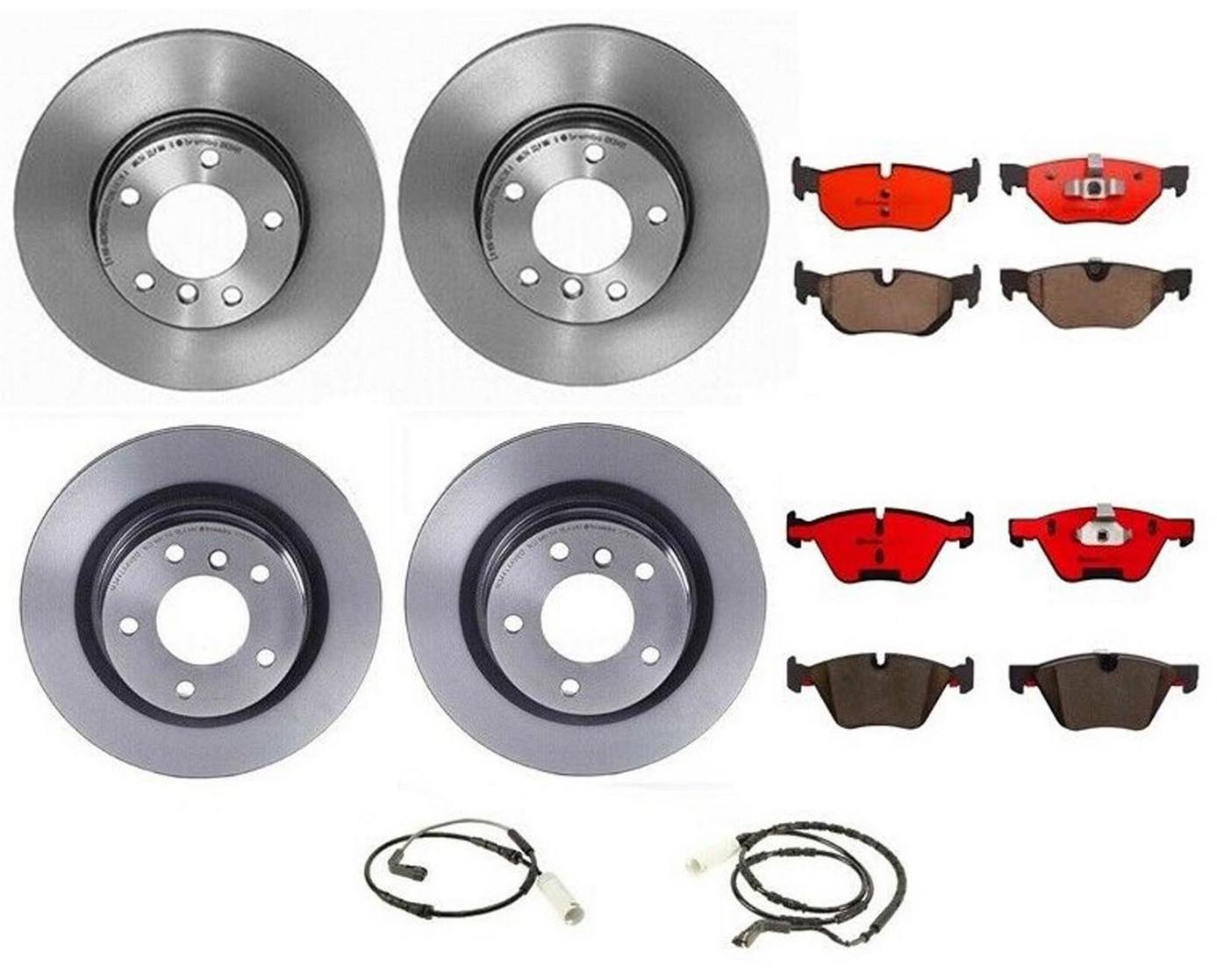 BMW Disc Brake Pad and Rotor Kit – Front and Rear (300mm/300mm) (Ceramic) 34116854998