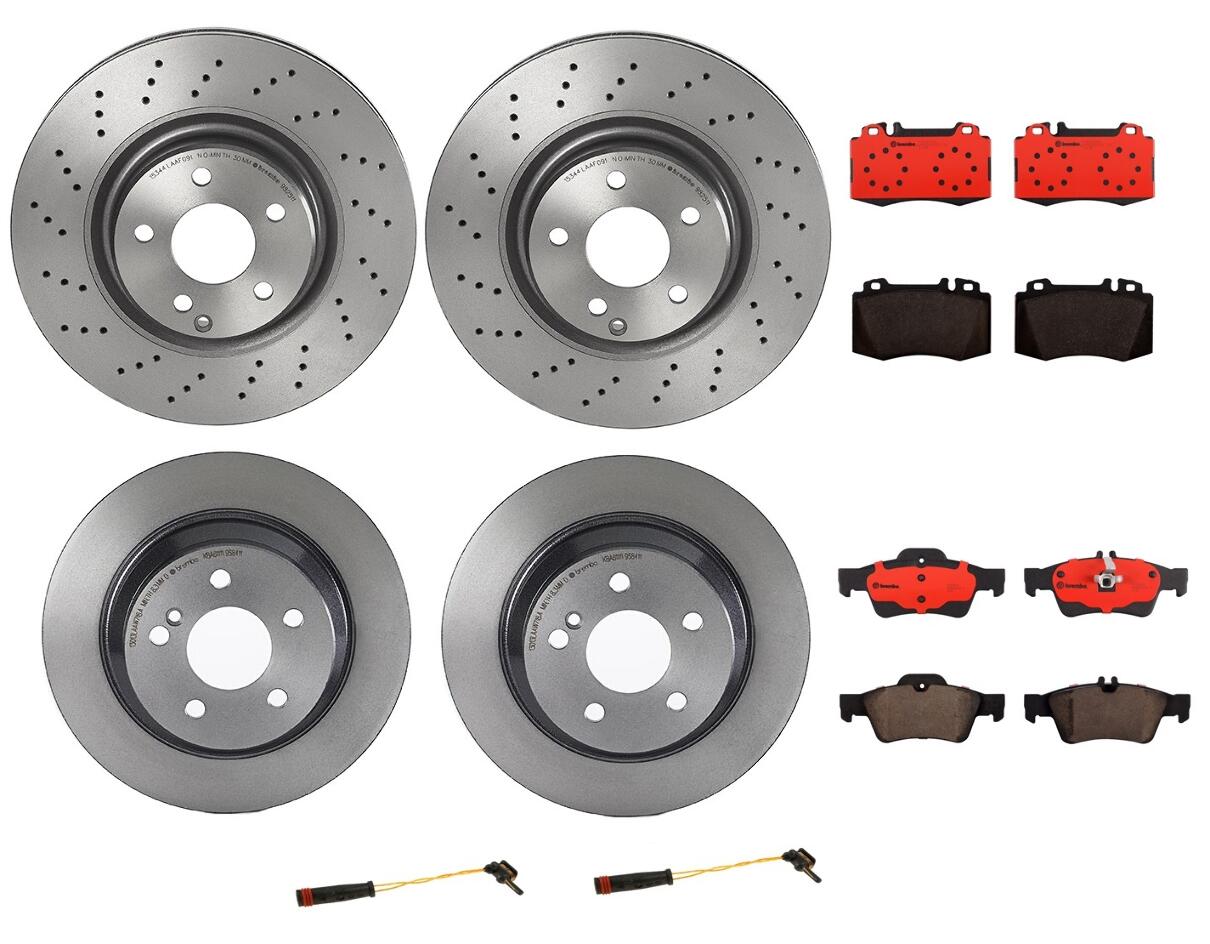 Brembo Brake Pads and Rotors Kit – Front and Rear (330mm/300mm) (Ceramic)