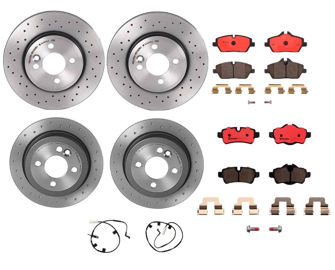 Mini Disc Brake Pad and Rotor Kit – Front and Rear (280mm/259mm) (Xtra) (Ceramic) 34116858651