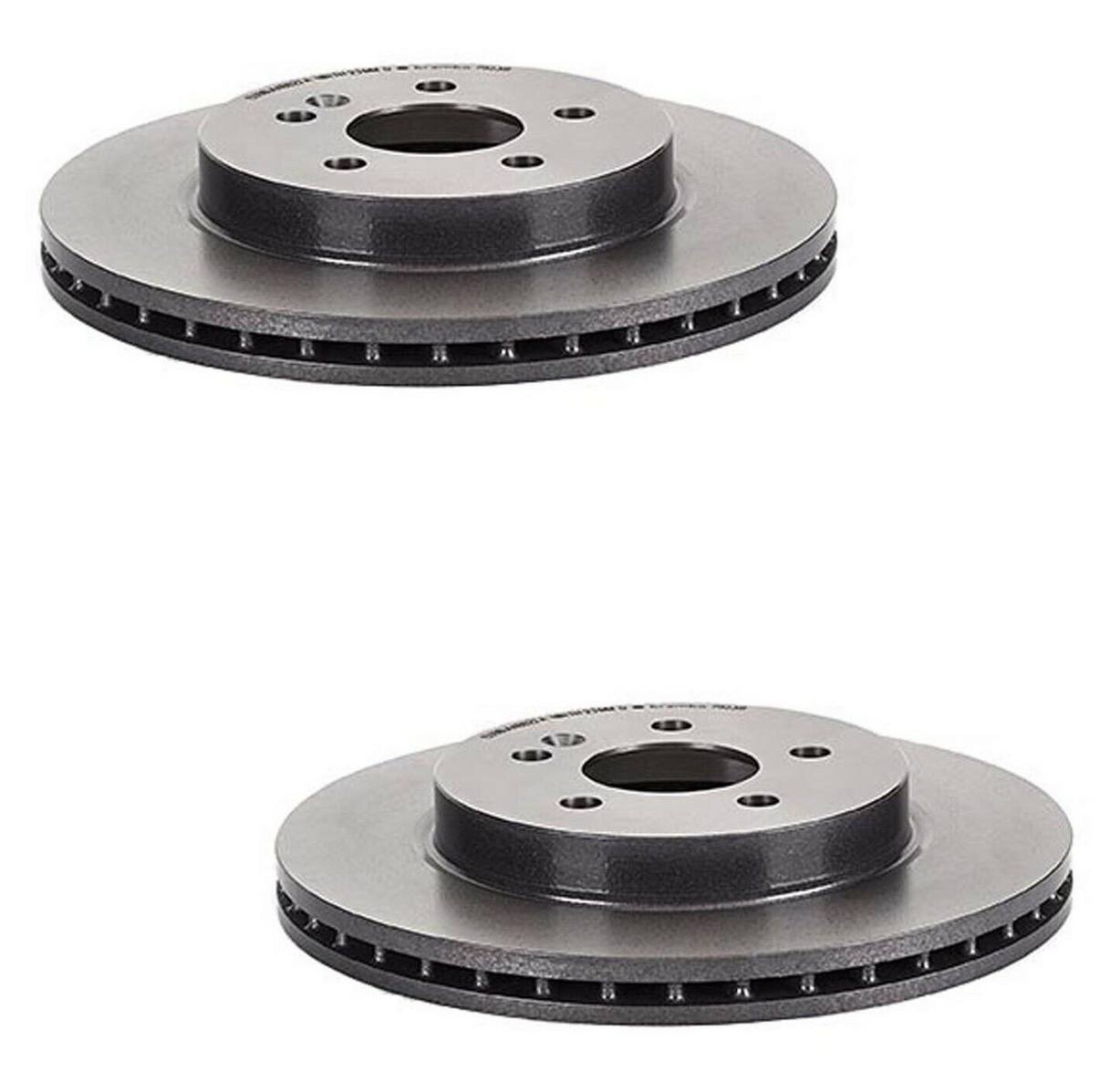 Mercedes Brakes Kit – Pads & Rotors Front and Rear (303mm/285mm) (Low-Met) 163420142041 – Brembo 1639470KIT