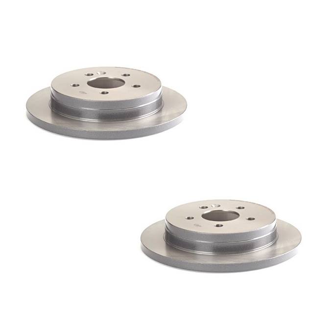 Mercedes Brakes Kit – Pads & Rotors Front and Rear (303mm/285mm) (Low-Met) 163420142041 – Brembo 1639470KIT