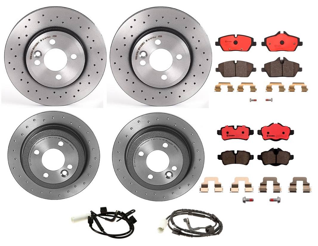 Mini Disc Brake Pad and Rotor Kit – Front and Rear (280mm/259mm) (Xtra) (Ceramic) 34116858651