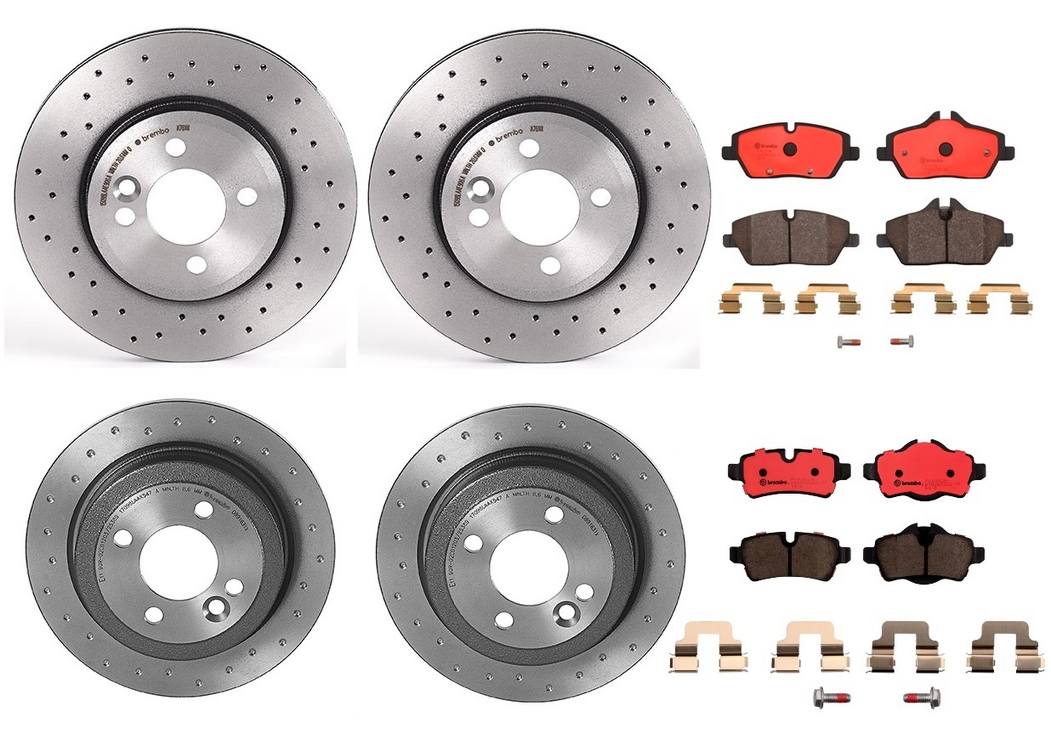 Mini Disc Brake Pad and Rotor Kit – Front and Rear (280mm/259mm) (Xtra) (Ceramic) 34116858651