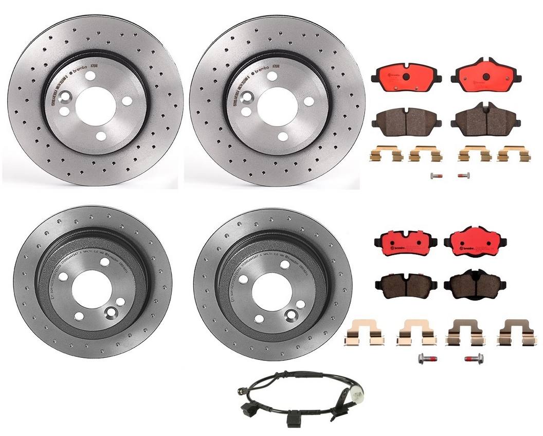 Mini Disc Brake Pad and Rotor Kit – Front and Rear (280mm/259mm) (Xtra) (Ceramic) 34116858651