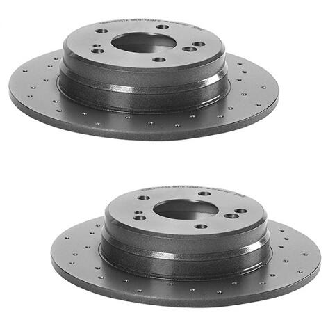 Mercedes Brakes Kit – Pads & Rotors Front and Rear (288mm/278mm) (Xtra) (Ceramic) 004420022041 – Brembo 3052546KIT