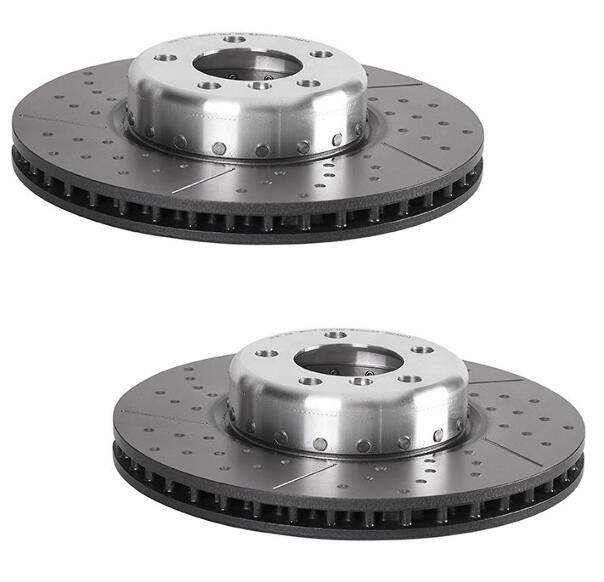 Brembo Brake Pads and Rotors Kit – Front and Rear (340mm/345mm) (Low-Met)