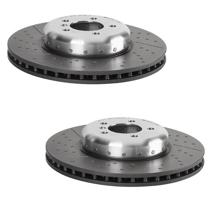 Brembo Brake Pads and Rotors Kit – Front and Rear (370mm/345mm) (Low-Met)