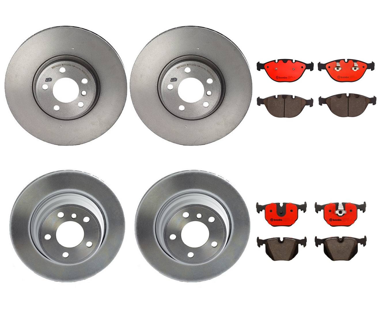 Brembo Brake Pads and Rotors Kit – Front and Rear