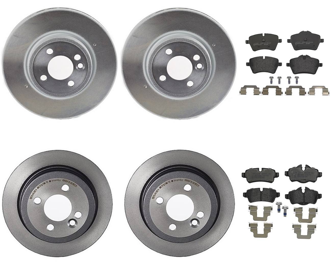 Mini Disc Brake Pad and Rotor Kit – Front and Rear (294mm/259mm) (Low-Met) 34116858652