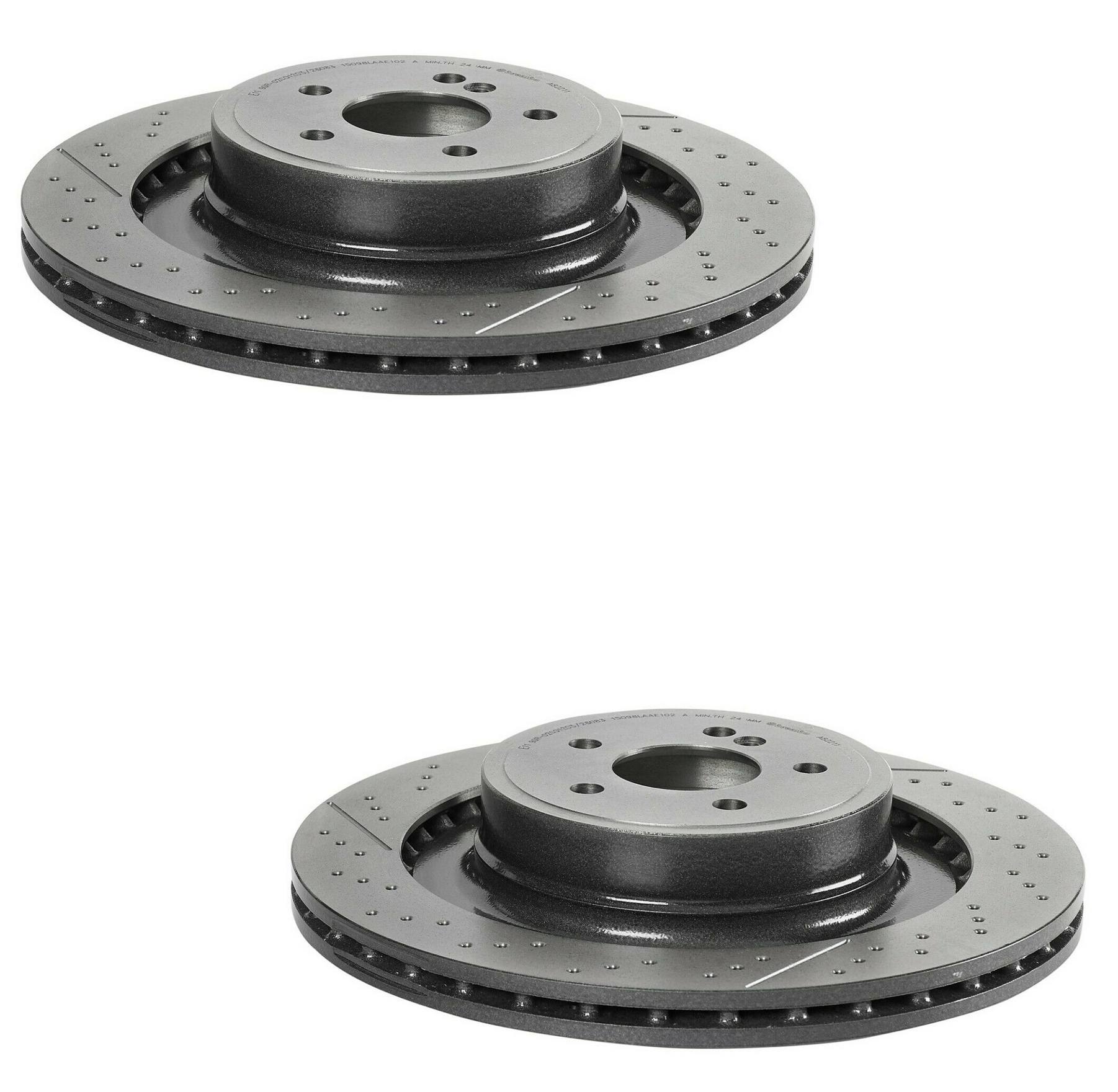 Mercedes Brakes Kit – Pads & Rotors Front and Rear (360mm/360mm) (Ceramic) 4G0698151AC – Brembo 4035990KIT