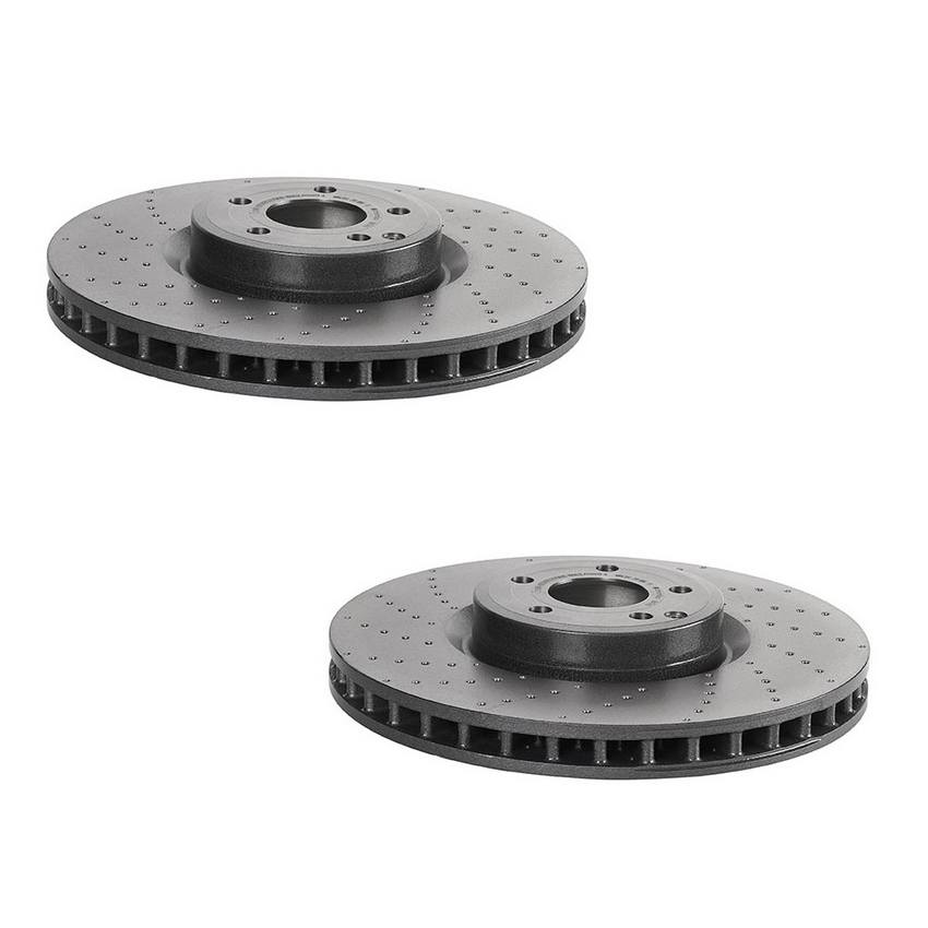 Mercedes Brakes Kit – Pads & Rotors Frond and Rear (360mm/320mm) (Ceramic) 231421131207 – Brembo 4055593KIT