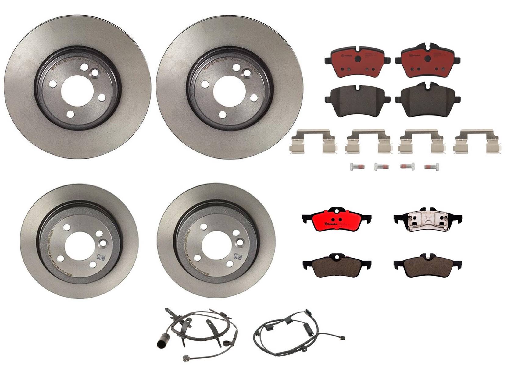 Brembo Brake Pads and Rotors Kit – Front and Rear