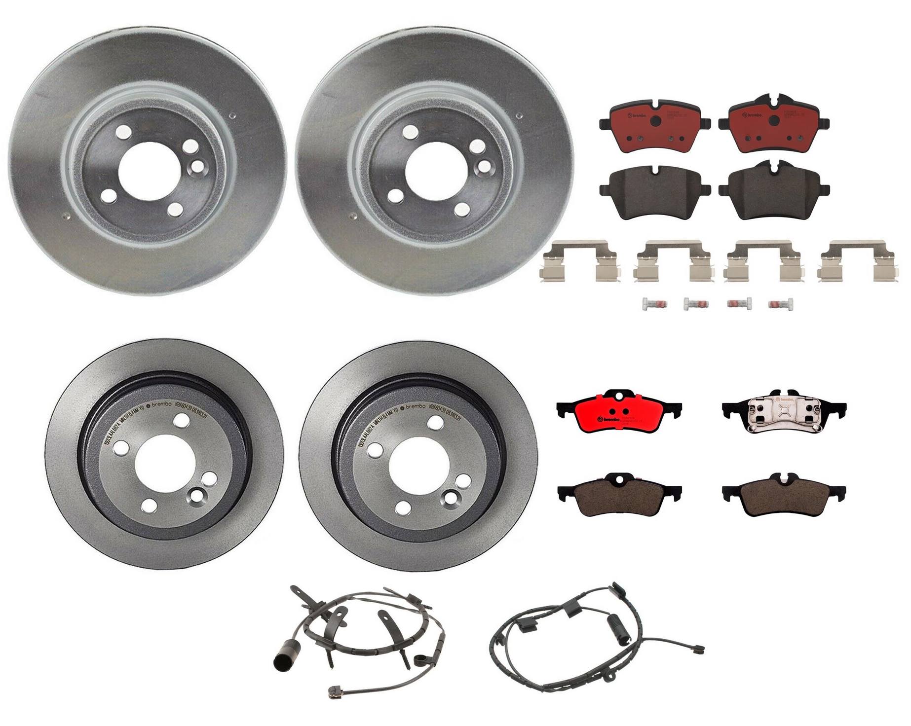 Mini Disc Brake Pad and Rotor Kit -Front and Rear (294mm/259mm) (Ceramic) 34116858652