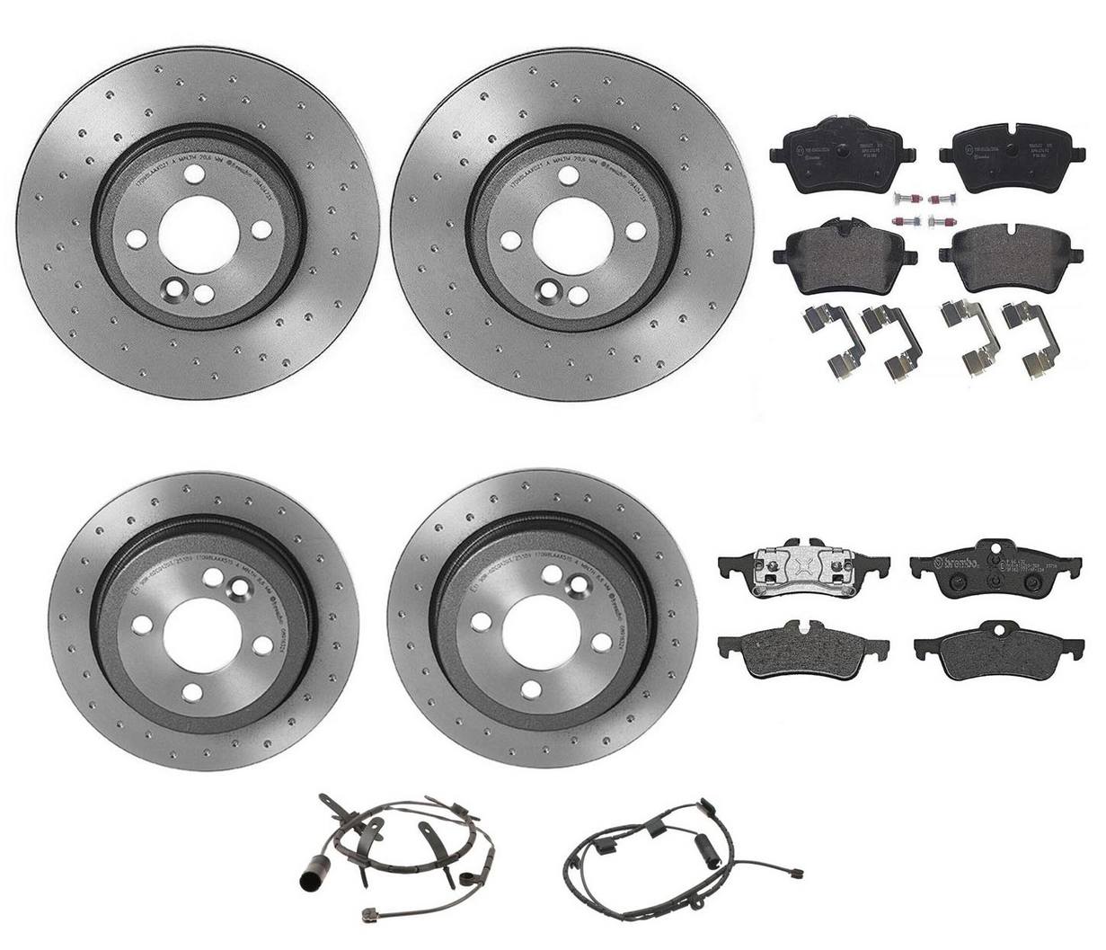 Mini Disc Brake Pad and Rotor Kit – Front and Rear (294mm/259mm) (Xtra) (Low-Met) 34116858652