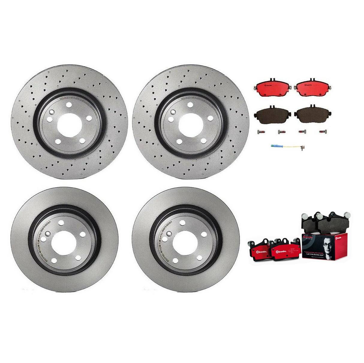 Brembo Brake Pads and Rotors Kit – Front and Rear