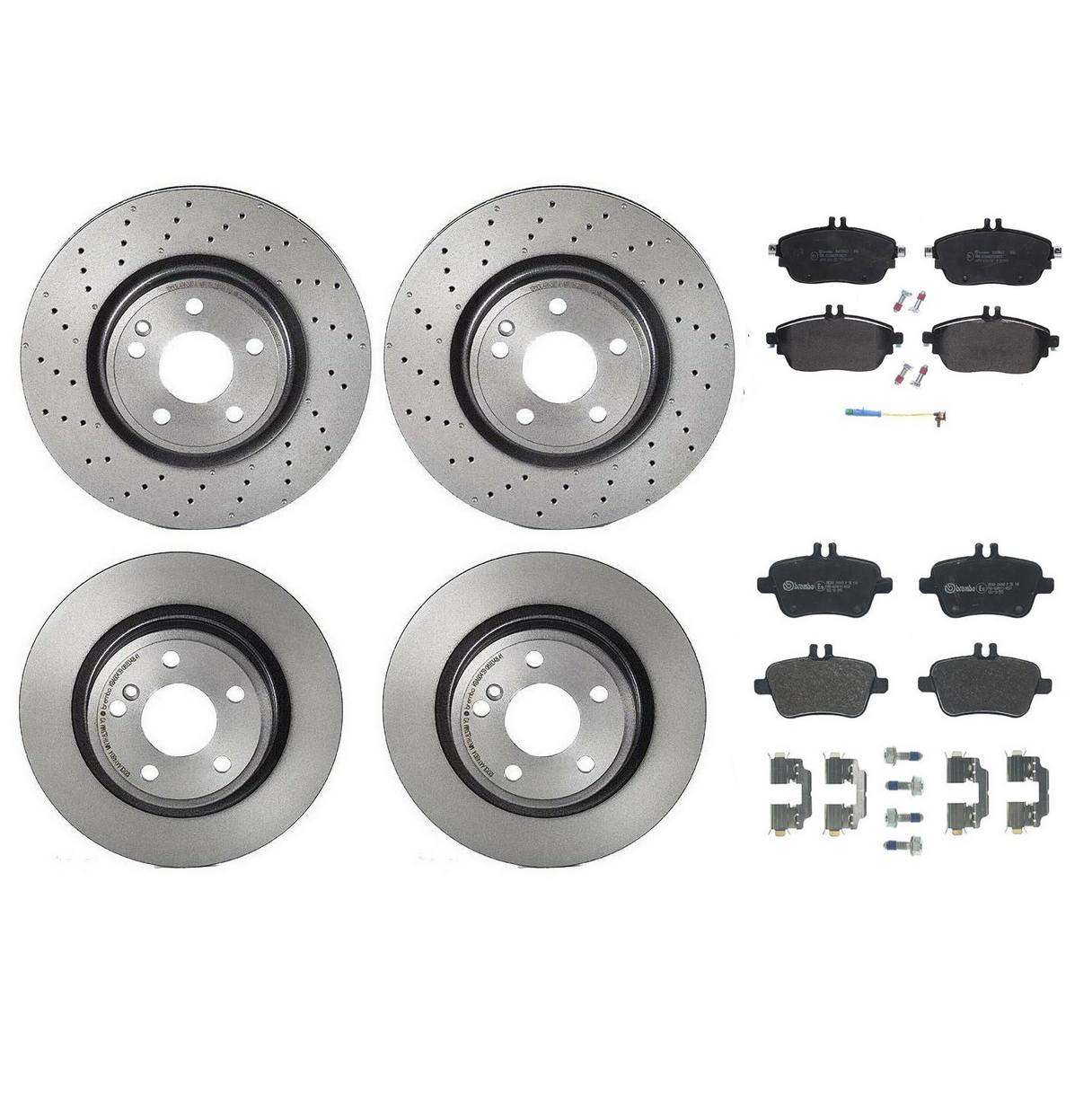 Brembo Brake Pads and Rotors Kit – Front and Rear