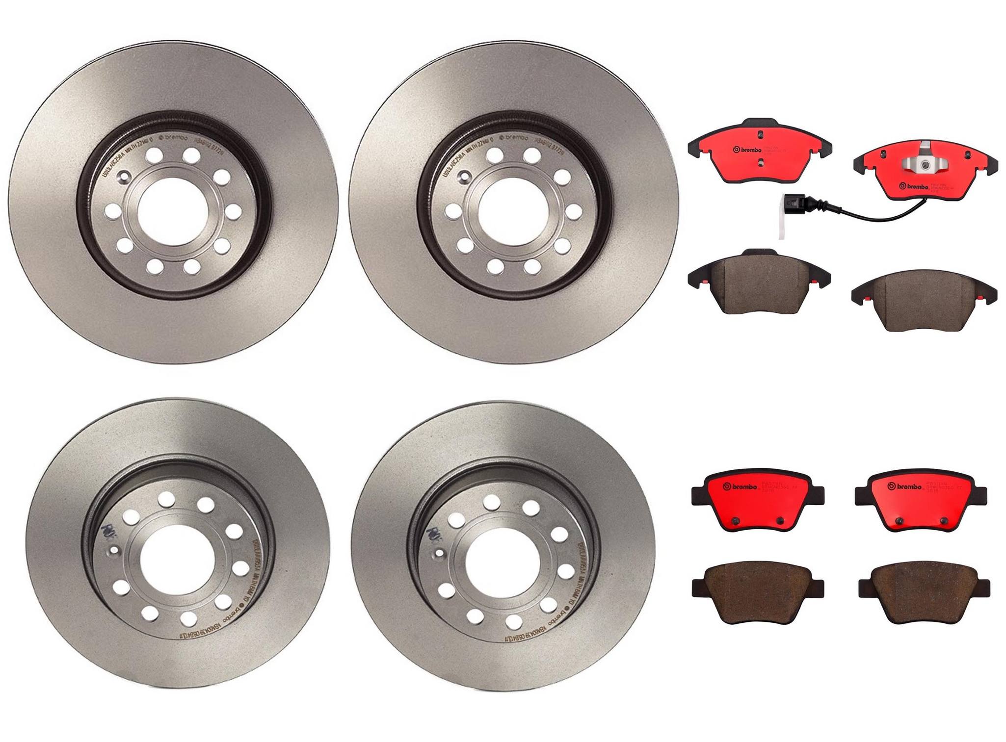 Brembo Brake Pads and Rotors Kit – Front and Rear