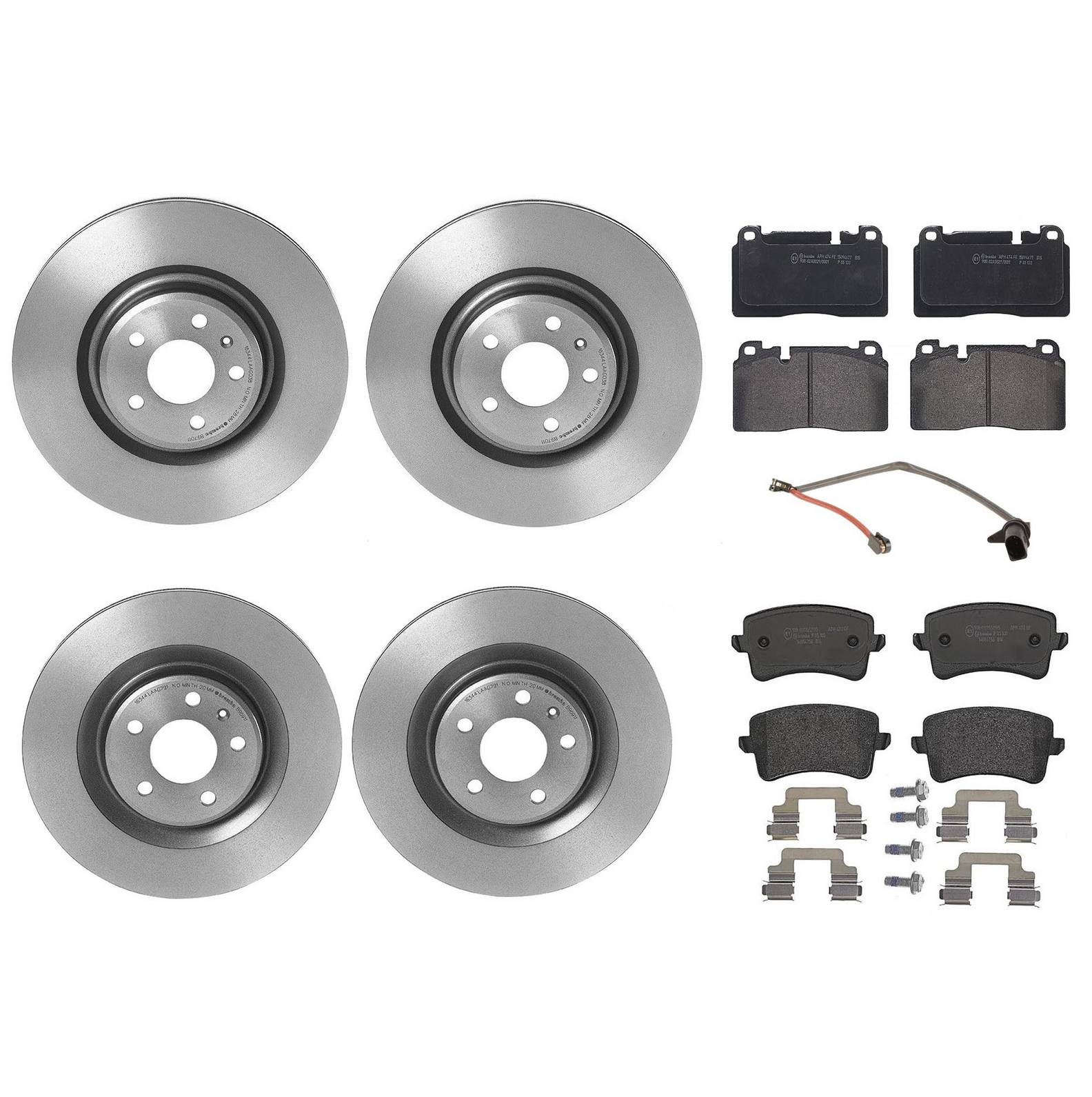 Brembo Brake Pads and Rotors Kit – Front and Rear