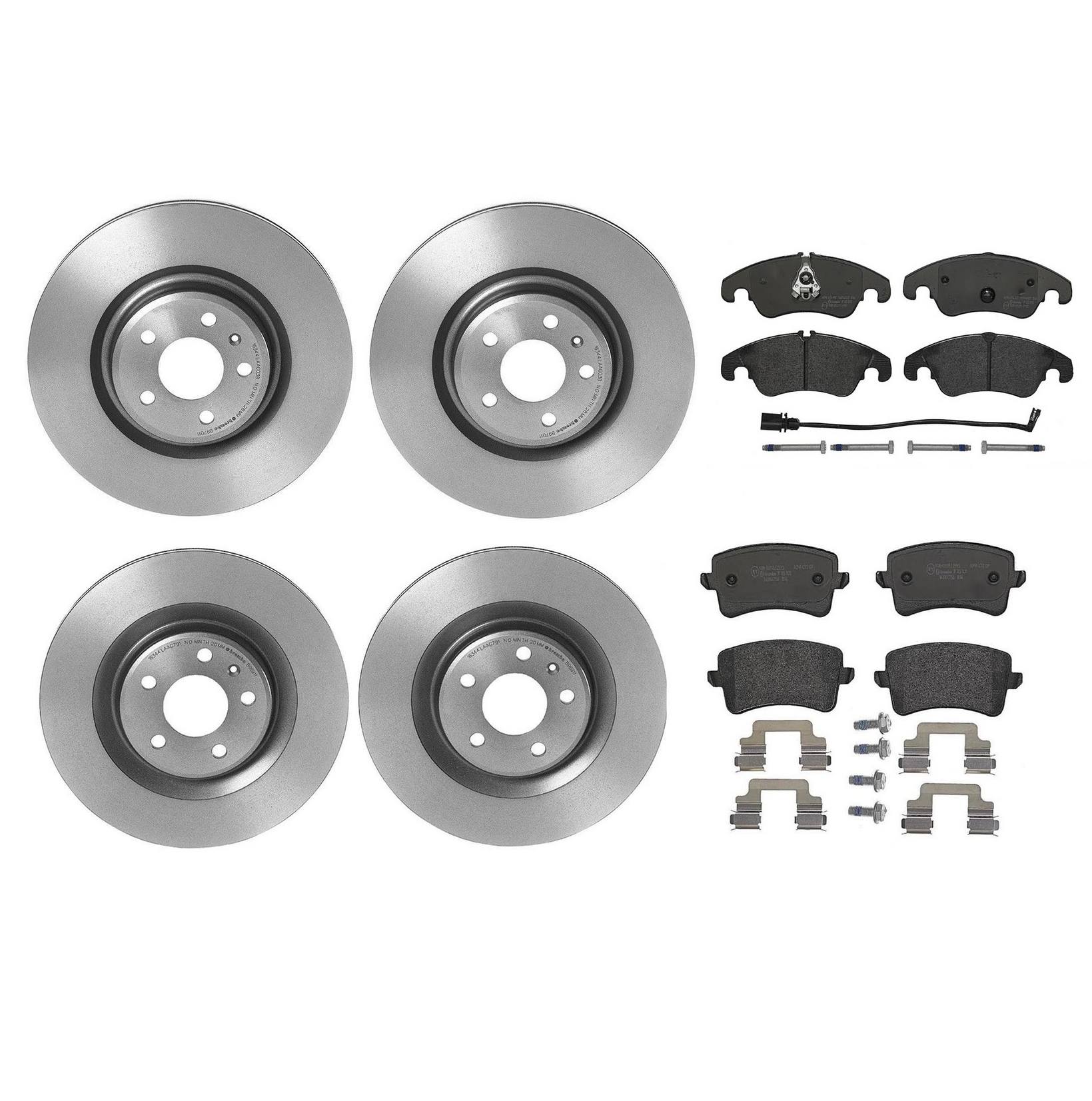 Brembo Brake Pads and Rotors Kit – Front and Rear