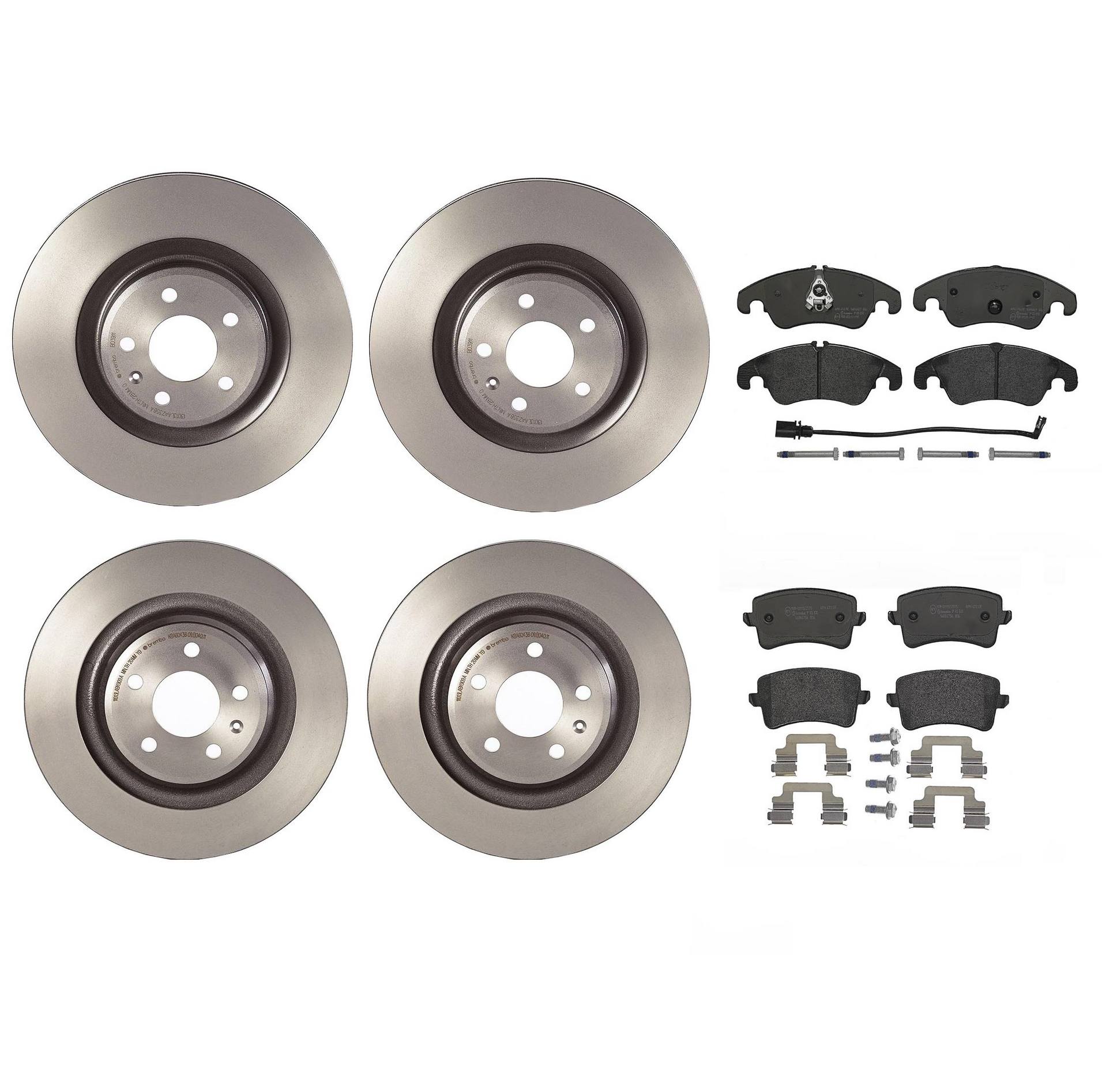 Brembo Brake Pads and Rotors Kit – Front and Rear