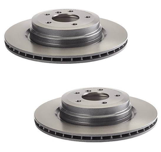 Brembo Brake Pads and Rotors Kit – Front and Rear (348mm/336mm) (Low-Met)