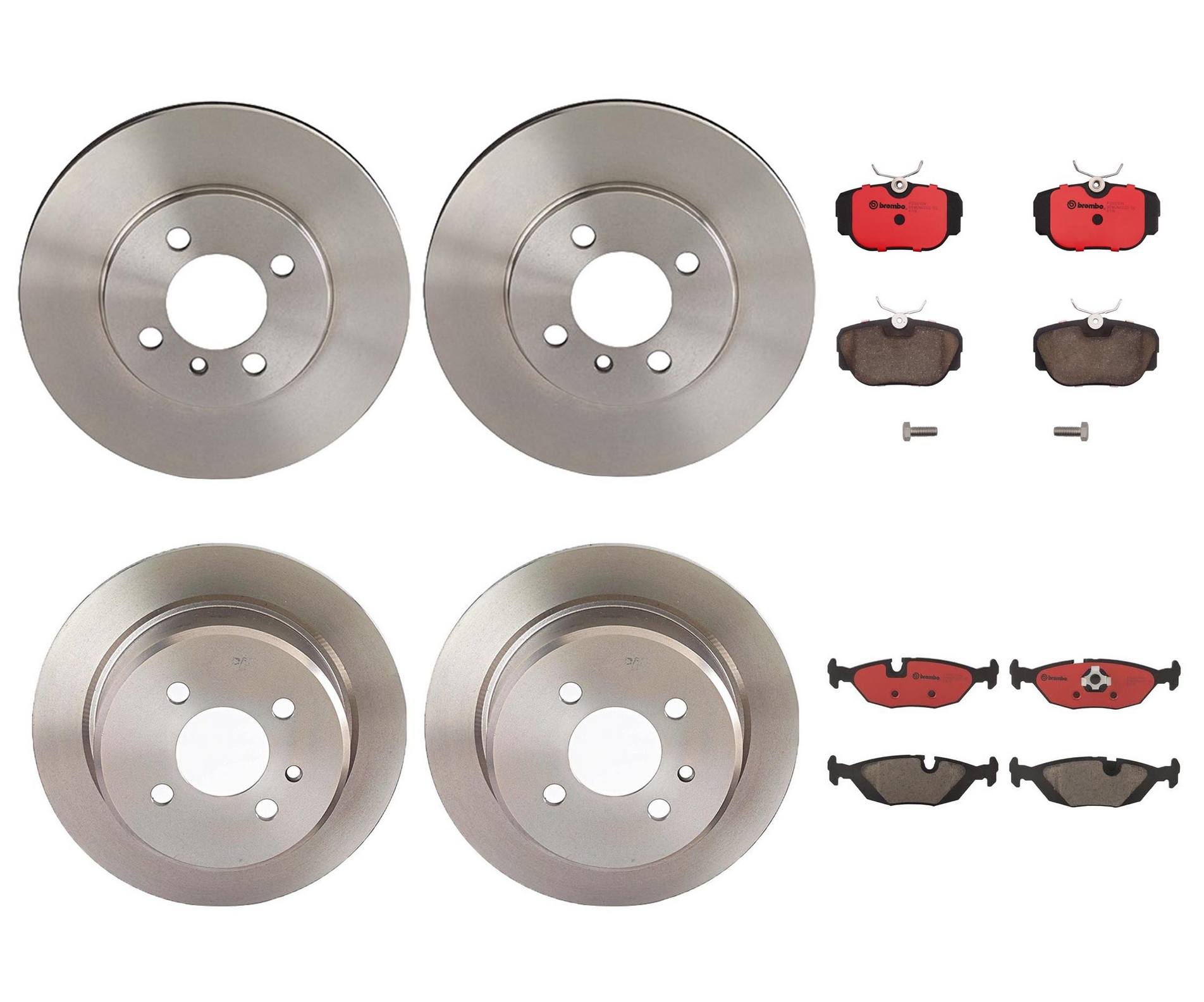 Brembo Brake Pads and Rotors Kit – Front and Rear (260mm/258mm) (Ceramic)