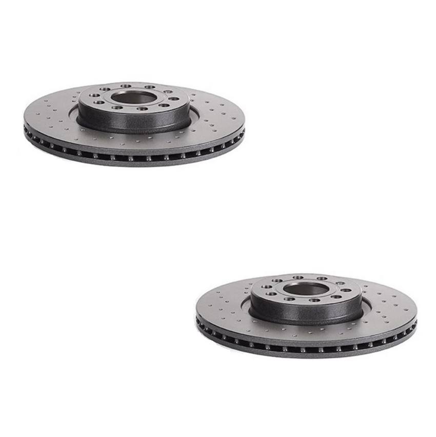 VW Brakes Kit – Pads & Rotors Front and Rear (312mm/272mm) (Ceramic) 8J0698151C – Brembo 4166793KIT