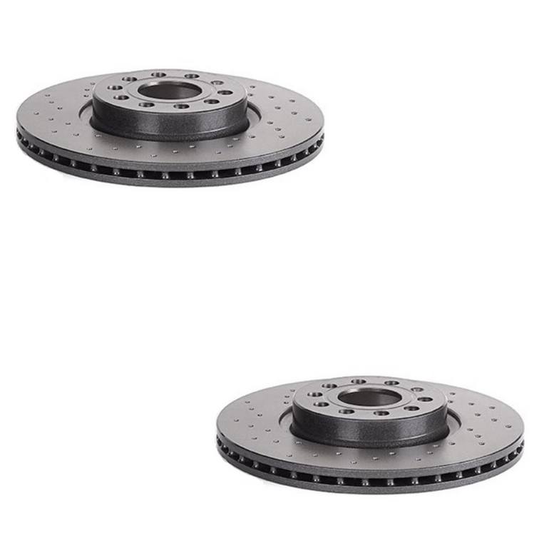 Audi Brake Kit – Pads and Rotors Front and Rear (312mm/286mm) (Ceramic) 8J0698151C – Brembo 4166828KIT