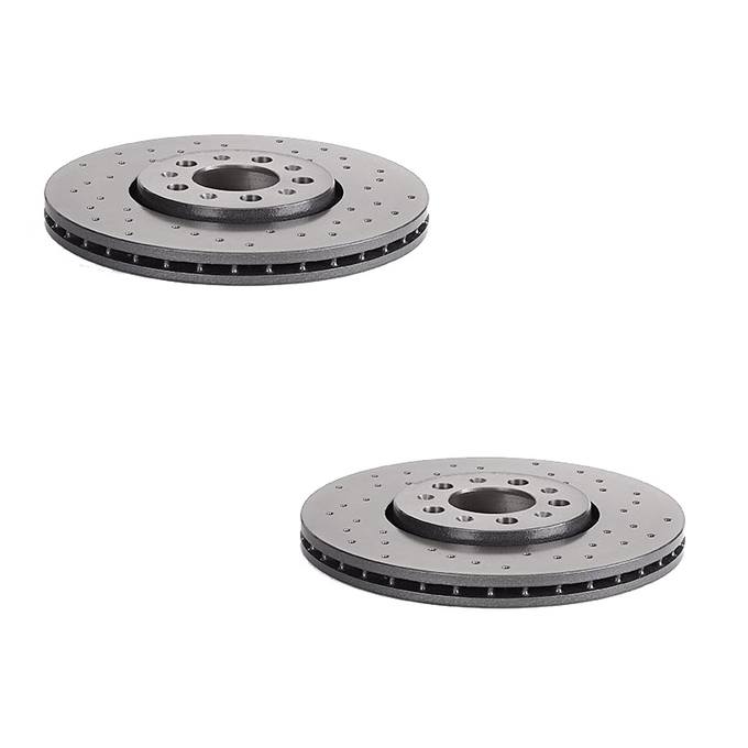 VW Brakes Kit – Pads & Rotors Front and Rear (288mm/232mm) (Ceramic) 8E0698451L – Brembo 4175555KIT