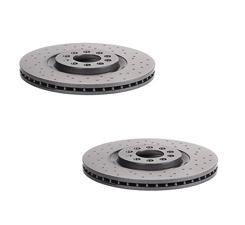 Audi VW Brakes Kit – Pads &  Rotors Front and Rear (312mm/232mm) (Ceramic) 8N0615301A – Brembo 4175557KIT