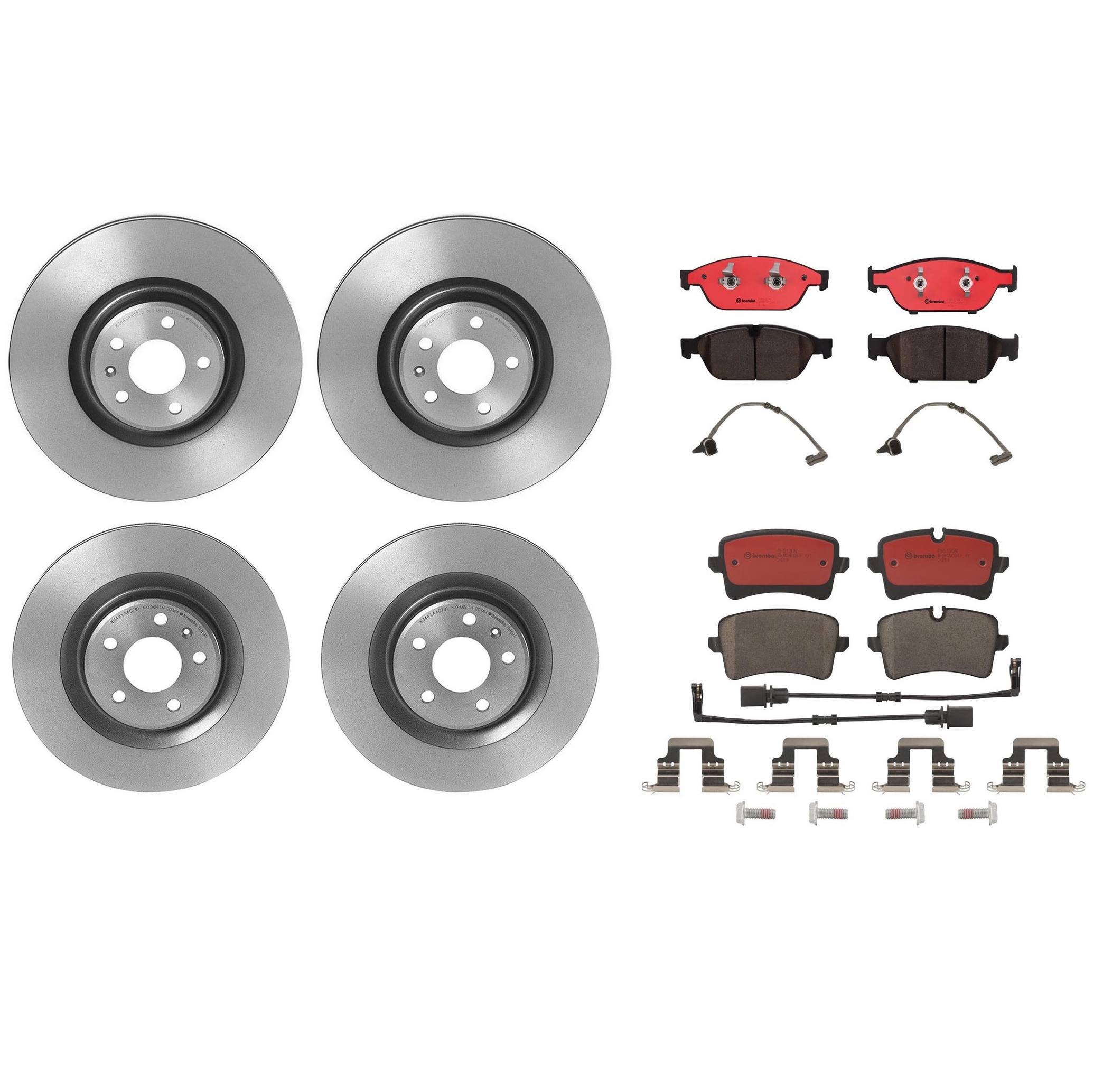 Brembo Brake Pads and Rotors Kit – Front and Rear