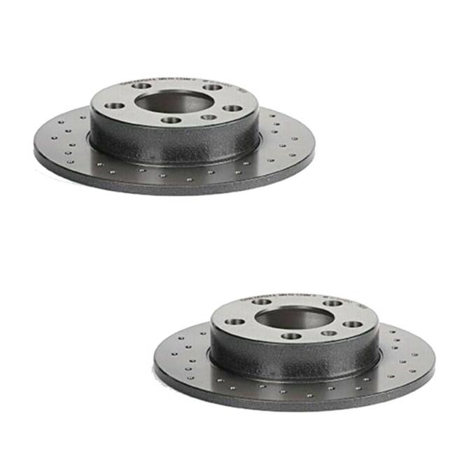 Brembo Brake Pads and Rotors Kit – Front and Rear (312mm/232mm) (Low-Met)