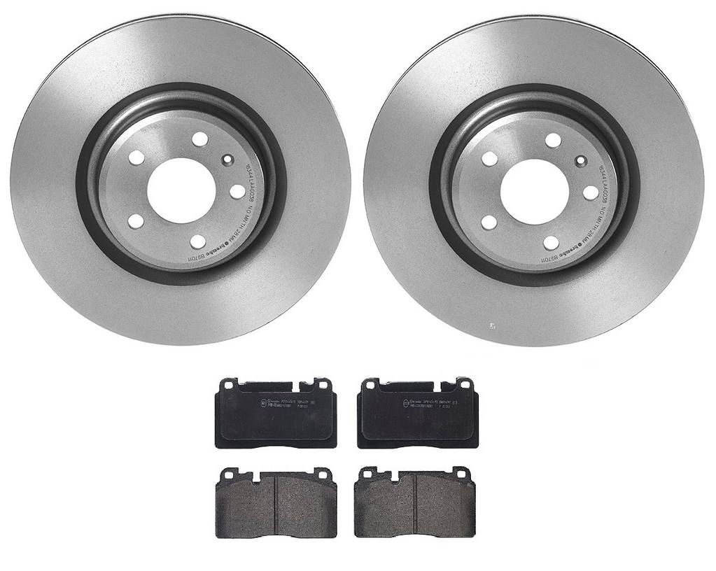 Porsche Disc Brake Pad and Rotor Kit – Front (345mm) (Low-Met) 95B615301B