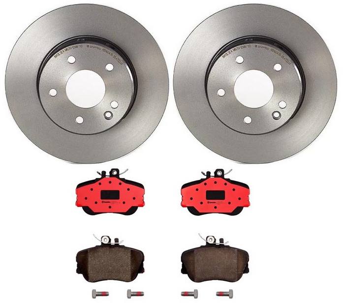 Mercedes-Benz Disc Brake Pad and Rotor Kit – Front (284mm) (Ceramic) 2024210212