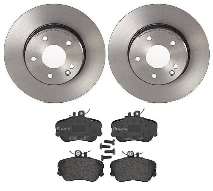 Mercedes-Benz Disc Brake Pad and Rotor Kit – Front (284mm) (Low-Met) 2024210212