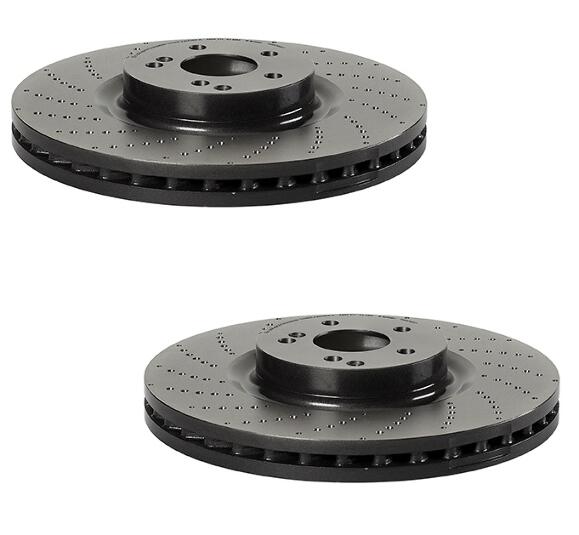 Mercedes Brakes Kit – Brembo Pads and Rotors Front (360mm) (Low-Met) 4G0698151AC – Brembo 3084238KIT