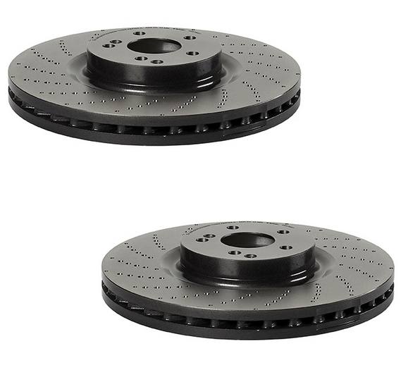 Mercedes-Benz Disc Brake Pad and Rotor Kit – Front (360mm) (Low-Met) 2214210812