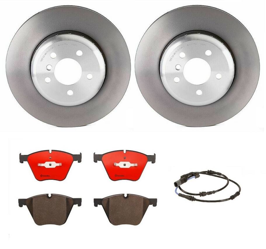 BMW Disc Brake Pad and Rotor Kit – Front (374mm) (Ceramic) 34116789543