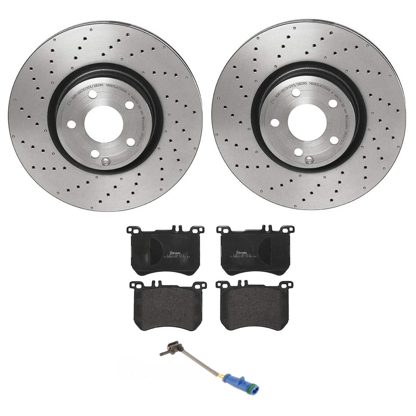 Brembo Brake Pads and Rotors Kit – Front